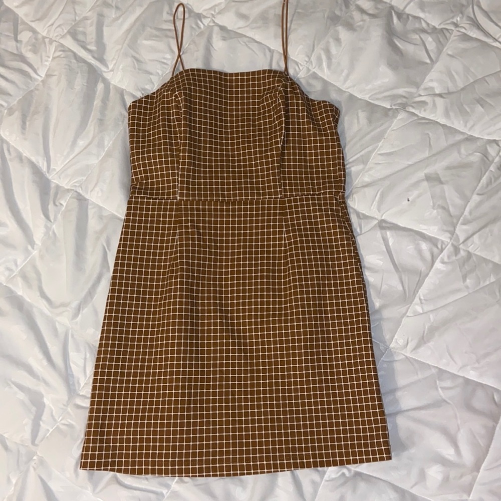 Square Patterned mini dress